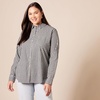 image:imageAmazon Essentials Womens RegularFit LongSleeve ButtonDown Poplin Shirt Business Casual Office WorkBlack White Gingham