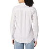image:imageAmazon Essentials Womens RegularFit LongSleeve ButtonDown Poplin Shirt Business Casual Office WorkLilac White Variegated Stripe