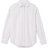 image:imageAmazon Essentials Womens RegularFit LongSleeve ButtonDown Poplin Shirt Business Casual Office WorkLilac White Variegated Stripe