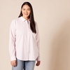 image:imageAmazon Essentials Womens RegularFit LongSleeve ButtonDown Poplin Shirt Business Casual Office WorkPink Stripe