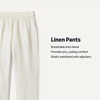 image:imageAmazon Essentials x Sofia Grainge Toddlers and Baby Boys Cotton Linen Pullon PantsLight Beige