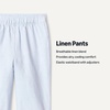 image:imageAmazon Essentials x Sofia Grainge Toddlers and Baby Boys Cotton Linen Pullon PantsLight Blue