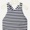 image:imageAmazon Essentials x Sofia Grainge Toddlers and Baby Girls OnePiece Swimsuit with Crisscross Straps Ruffle DetailIvory Navy Even Stripe