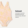 image:imageAmazon Essentials x Sofia Grainge Toddlers and Baby Girls OnePiece Swimsuit with Crisscross Straps Ruffle DetailShell Pink Ornate Paisley