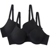image:imageAmazon Essentials Womens Microfiber Full Coverage Bra Pack of 2Black