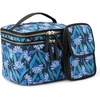 image:imageAmazon Essentials Womens Quilted Makeup Bag with Brush Storage Black Faux Leather One SizeBlue Floral