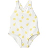 image:imageAmazon Essentials x Sofia Grainge Toddlers and Baby Girls OnePiece Swimsuit with Crisscross Straps Ruffle DetailIvory Lemon