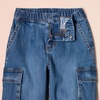 image:imageAmazon Essentials Boys and Toddlers Stretch Denim Cargo Jean with Elastic WaistIndigo