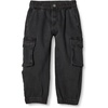 image:imageAmazon Essentials Boys and Toddlers Stretch Denim Cargo Jean with Elastic WaistWashed Black