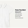 image:imageAmazon Essentials Girls Short Sleeve Peter Pan Collar ShirtBright White