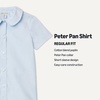 image:imageAmazon Essentials Girls Short Sleeve Peter Pan Collar ShirtCornflower Blue
