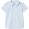 image:imageAmazon Essentials Girls Short Sleeve Peter Pan Collar ShirtCornflower Blue