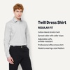 image:imageAmazon Essentials Mens Regular Fit Stretch Wrinkle Free Spread Collar Dress ShirtGrey