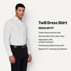 image:imageAmazon Essentials Mens Regular Fit Stretch Wrinkle Free Spread Collar Dress ShirtWhite