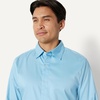 image:imageAmazon Essentials Mens Slim Fit Long Sleeve Wrinkle Resistant Stretch Dress ShirtSky Blue