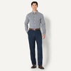 image:imageAmazon Essentials Mens Slim Fit Long Sleeve Wrinkle Resistant Stretch Dress ShirtWhite Gingham