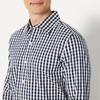 image:imageAmazon Essentials Mens Slim Fit Long Sleeve Wrinkle Resistant Stretch Dress ShirtWhite Gingham