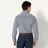 image:imageAmazon Essentials Mens Slim Fit Long Sleeve Wrinkle Resistant Stretch Dress ShirtWhite Gingham