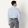 image:imageAmazon Essentials Mens Slim Fit Long Sleeve Wrinkle Resistant Stretch Dress ShirtWhite Grid Check