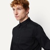 image:imageAmazon Essentials Mens Slim Fit Stretch Wrinkle Free Button Down Collar Dress ShirtBlack