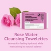 image:imageAmazon Essentials Rose Water Cleansing Towelettes Gentle Dermatologist Approved Suitable for Sensitive Normal or Oily skin types 40 Count Pack of 1
