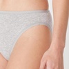 image:imageAmazon Essentials Womens Cotton Stretch HighCut Bikini PantyMedium Grey Heather