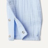 image:imageAmazon Essentials x Sofia Grainge Unisex Babies Cotton Gauze Long Sleeve RomperLight Blue