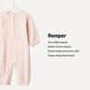 image:imageAmazon Essentials x Sofia Grainge Unisex Babies Cotton Gauze Long Sleeve RomperLight Pink