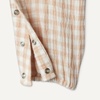 image:imageAmazon Essentials x Sofia Grainge Unisex Babies Cotton Gauze Long Sleeve RomperMushroom Brown Gingham