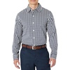 image:imageAmazon Essentials Mens Slim Fit Long Sleeve Wrinkle Resistant Stretch Dress ShirtWhite Gingham