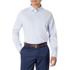 image:imageAmazon Essentials Mens Slim Fit Long Sleeve Wrinkle Resistant Stretch Dress ShirtWhite Pinstripe