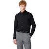 image:imageAmazon Essentials Mens Slim Fit Stretch Wrinkle Free Button Down Collar Dress ShirtBlack