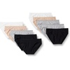 image:imageAmazon Essentials Womens Cotton Spandex Bikini Brief Underwear Available in Plus SizeBlackGrey HeatherLight PinkWhite