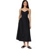 image:imageAmazon Essentials Womens Fit amp Flare Thin Strap Cotton Poplin Midi DressBlack