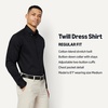image:imageAmazon Essentials Mens Regular Fit Stretch Wrinkle Free Button Down Collar Dress ShirtBlack