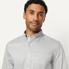 image:imageAmazon Essentials Mens Regular Fit Stretch Wrinkle Free Button Down Collar Dress ShirtGrey
