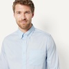 image:imageAmazon Essentials Mens Regular Fit Stretch Wrinkle Free Button Down Collar Dress ShirtLight Blue