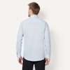 image:imageAmazon Essentials Mens Regular Fit Stretch Wrinkle Free Button Down Collar Dress ShirtLight Blue
