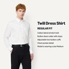 image:imageAmazon Essentials Mens Regular Fit Stretch Wrinkle Free Button Down Collar Dress ShirtWhite