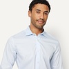 image:imageAmazon Essentials Mens Regular Fit Stretch Wrinkle Free Spread Collar Dress ShirtLight Blue