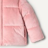 image:imageAmazon Essentials x Sofia Grainge Toddler and Baby Girls Velour Puffer Jacket Fleece Lined Insulated for Warmth FullLength Zip