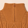 image:imageAmazon Essentials Boys and Toddlers QuarterZip Cotton CableKnit RelaxedFit SweaterCaramel