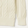 image:imageAmazon Essentials Boys and Toddlers QuarterZip Cotton CableKnit RelaxedFit SweaterEggshell White