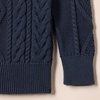 image:imageAmazon Essentials Boys and Toddlers QuarterZip Cotton CableKnit RelaxedFit SweaterNavy