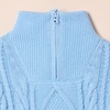 image:imageAmazon Essentials Boys and Toddlers QuarterZip Cotton CableKnit RelaxedFit SweaterPowder Blue
