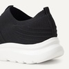 image:imageAmazon Essentials Unisex Kids and Toddlers Knit Light Weight Slip On SneakerBlackWhite