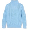 image:imageAmazon Essentials Boys and Toddlers QuarterZip Cotton CableKnit RelaxedFit SweaterPowder Blue