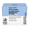 image:imageAmazon Essentials XL Dry Face Towels Ultra Soft Disposable Dermatologically Tested 10 x 12 Inches 50 Count Pack of 11 Count Pack of 50