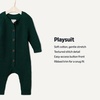 image:imageAmazon Essentials x Sofia Grainge Unisex Babies Cotton Knit PlaysuitDark Green