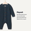 image:imageAmazon Essentials x Sofia Grainge Unisex Babies Cotton Knit PlaysuitDark Navy